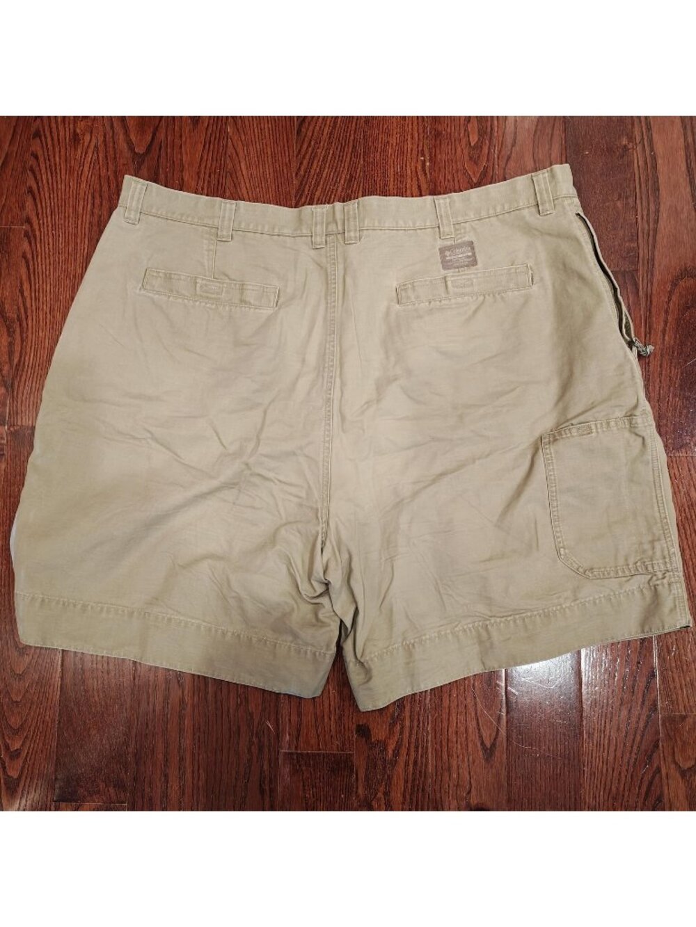 Columbia Cargo Shorts Mens 46 Beige Stonewashed Granit Cloth Utility Outdoor